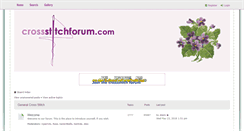 Desktop Screenshot of crossstitchforum.com