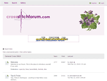 Tablet Screenshot of crossstitchforum.com